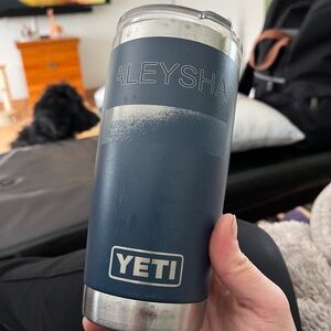 Navy Blue Yeti Tumbler Personalized